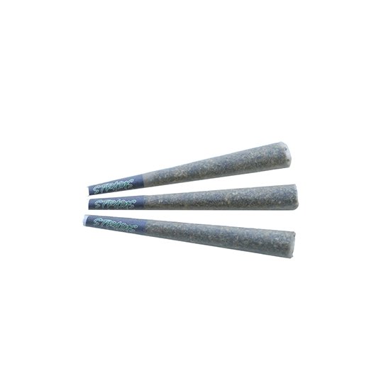 Three long Strains pre-rolls